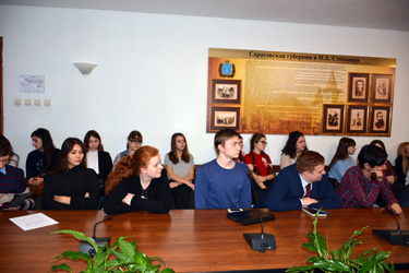 Председатель городской Думы встретился с саратовскими студентами 