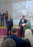 Сергей Агапов и Владимир Дмитриев поздравили Тамару Абрамову