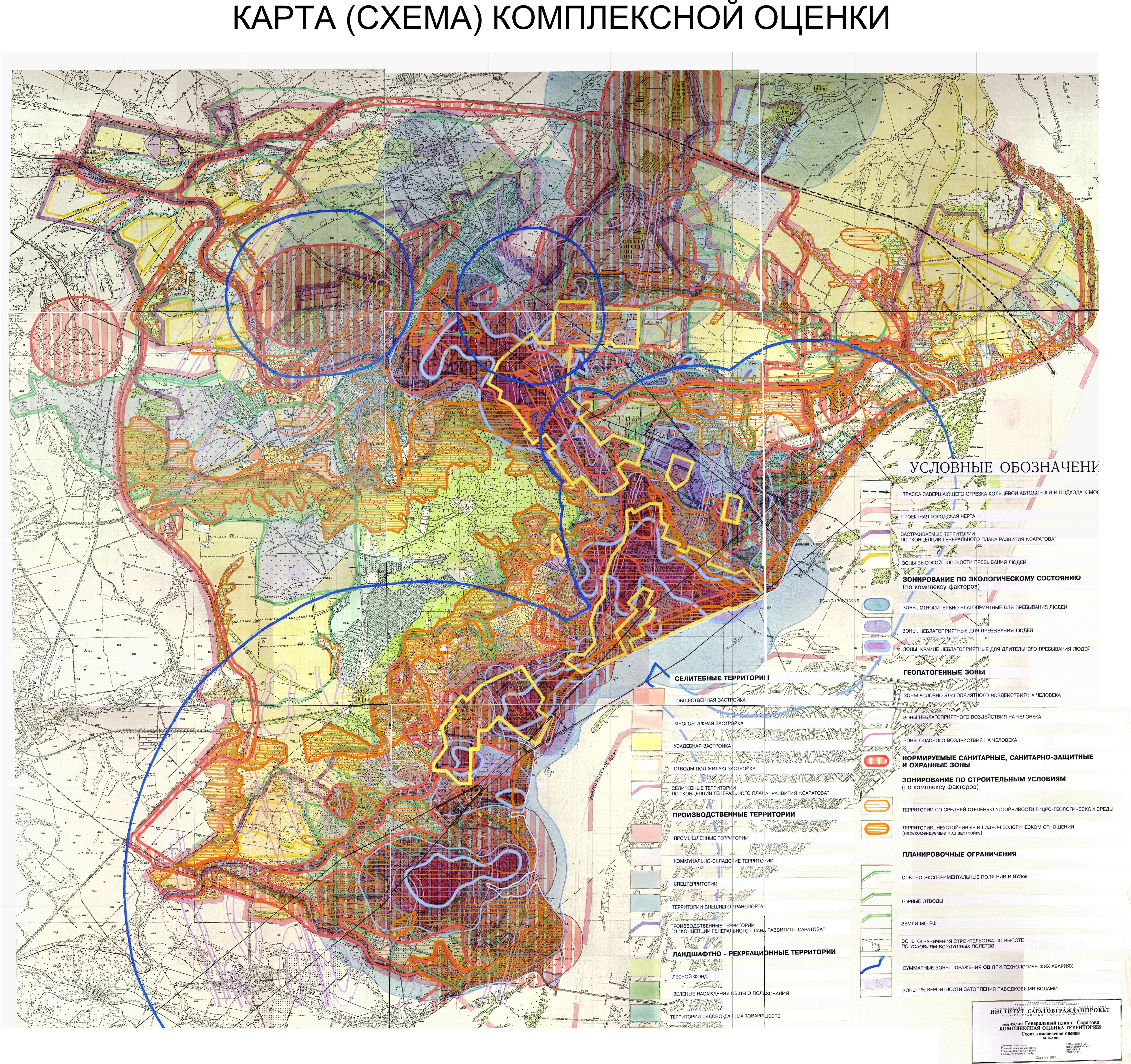 Генеральный план города Саратова