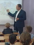 Дмитрий Кудинов провел тематические уроки «Мой край. Шаг к Победе» в школах Октябрьского района